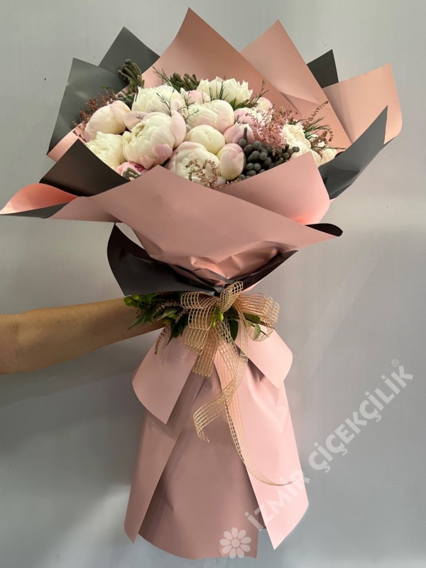 20 Pembe Şakayık Buketi